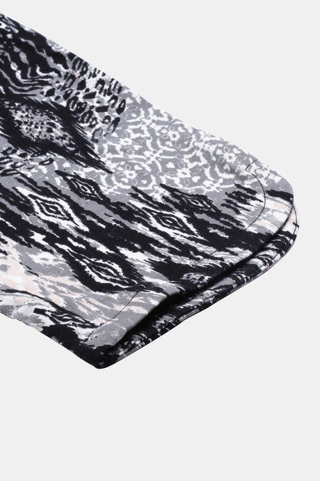 Enamor Viscose Loungewear Bottom - Black Abstract Tribe Aop — image 8